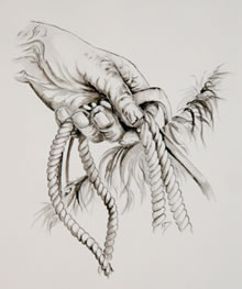 Hand and Rope drawing